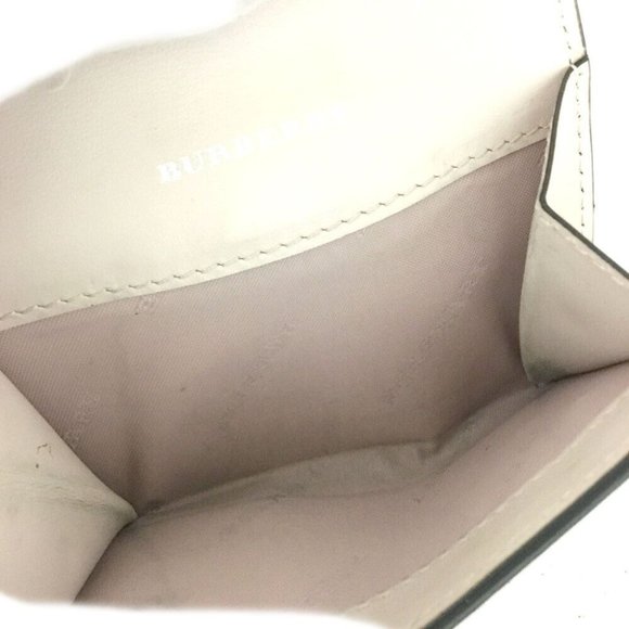 315181U Burberry Wallet Nova Check Bifold Pink PVC Leather - Picture 6 of 9